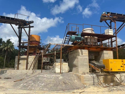 Frantoio primario e secondario dell'impianto di frantumazione di estrazione mineraria della cava ISO9001
